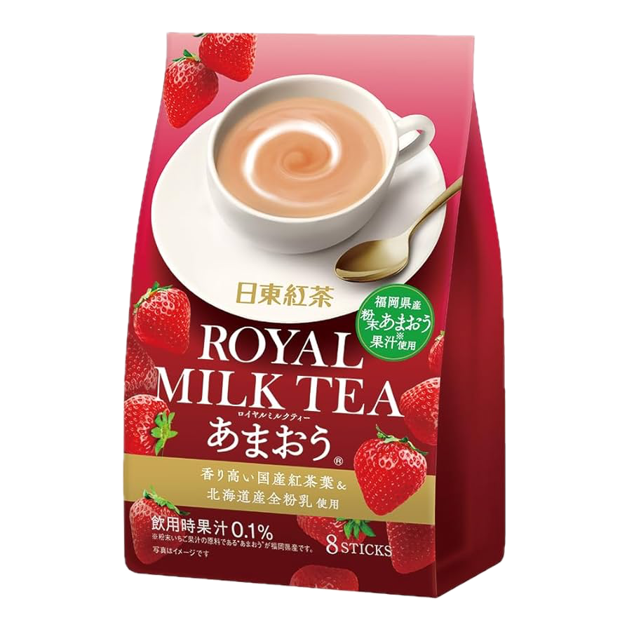 Strawberry Royal Milk Tea Amaou