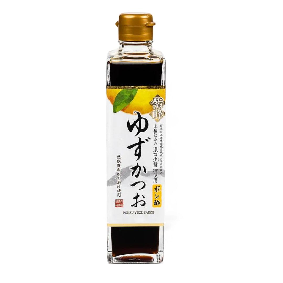 Shibanuma Premium Yuzu Ponzu Citrus and Bonito Seasoned Soy Sauce, with 8.2% Fresh Yuzu Citrus - 300ML