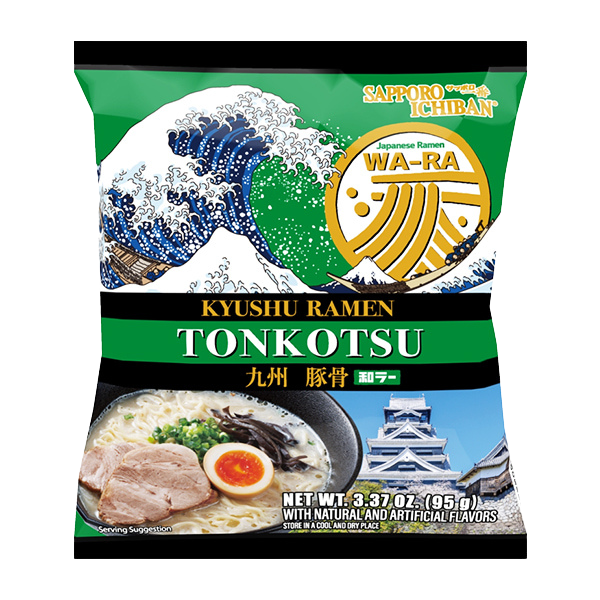 Sapporo Ichiban Kyushu Tonkatsu Ramen 3.37 Ounce, Pack of 30